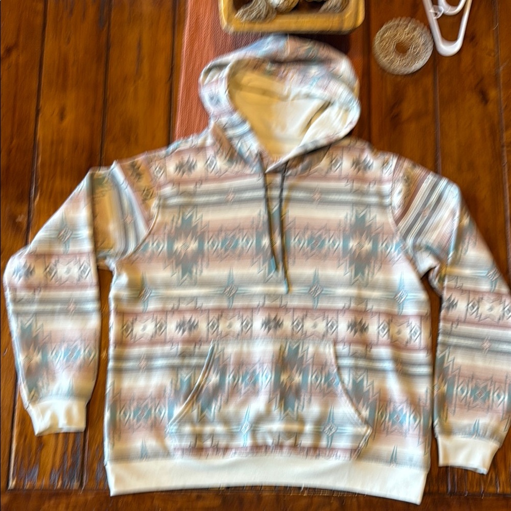 Shyanne Cream and Blue Shyanne Sweatshirt